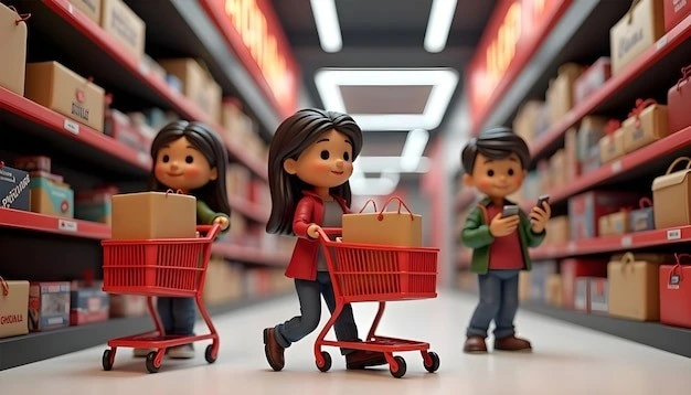 Global e-commerce expansion illustrated with a world map and shopping carts